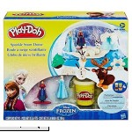 Play-Doh Disney Frozen Sparkle Snow Dome Set with Elsa & Anna + Play-Doh Sparkle Compound 12 oz Package  B01EK9HSG0